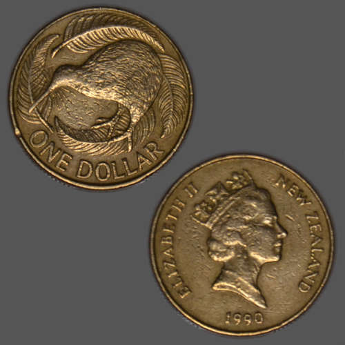 New Zealand 1 dollar 1990 Coin
