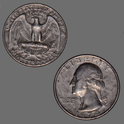 USA Quarter dollar 1974 Washington Quarter Coin