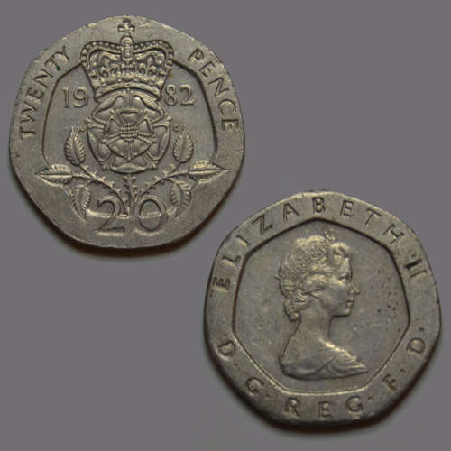 United Kingdom 20 pence 1982 Coin