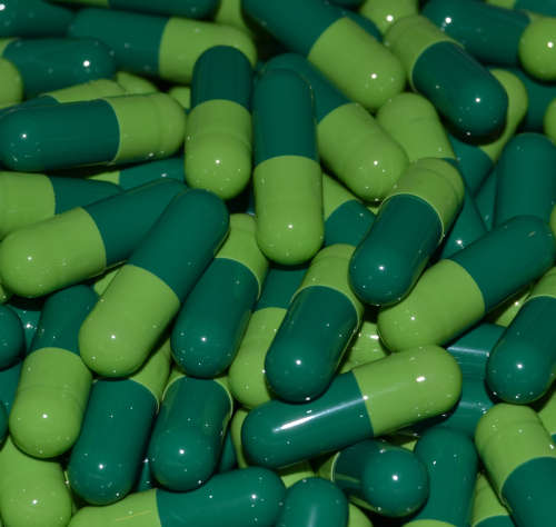 10 000 x Empty Gelatin Capsules Size 0 Separated Dark/Light Green