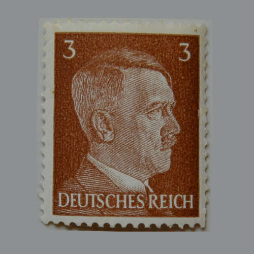 German Third Reich 1941 Adolf Hitler 3pf- Hitler Head- Light brown