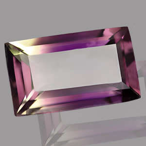 Ametrine 3.29ct Bi-Colour Purple  Yellow  Octagon, Gemstone