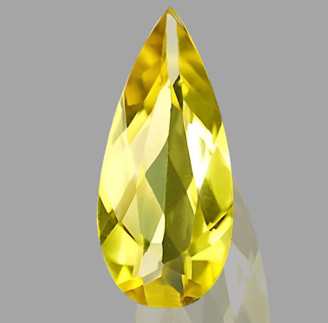 Golden Beryl 0.80ct Yellow Pear, Gemstone