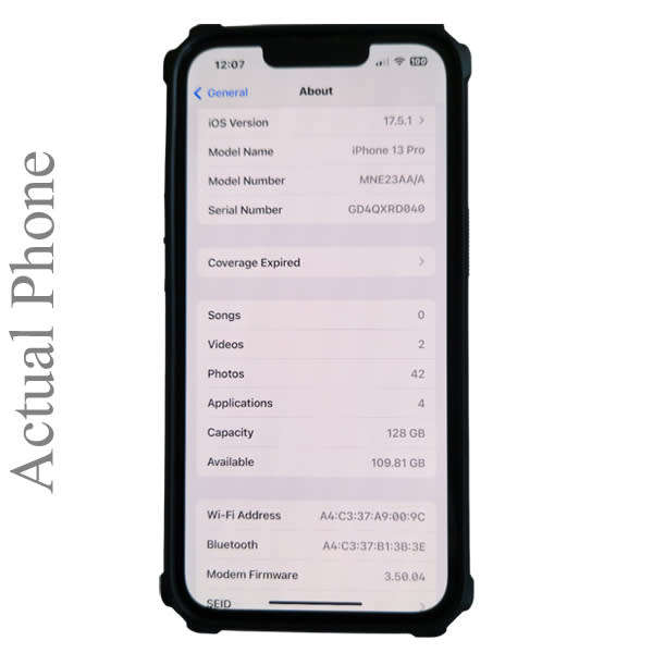 Iphone 13 Pro 128Gb Immaculate condition, Like New