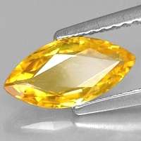 NATURAL 0.73CT YELLOW MARQUISE SAPPHIRE !