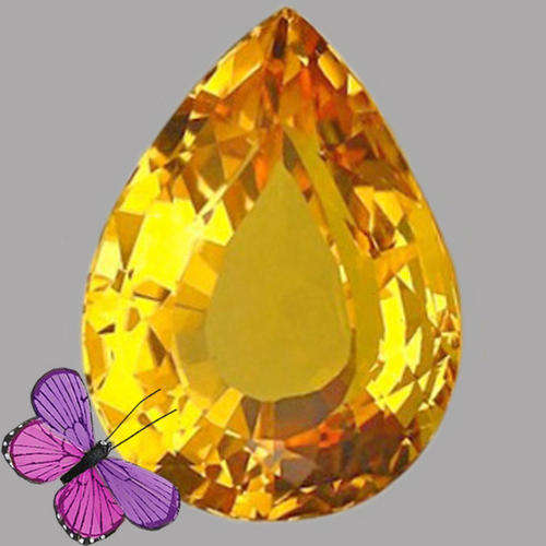 23.95ct Pear Golden Yellow Citrine