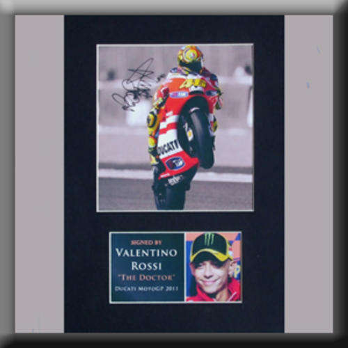 Valentino Rossi - Ducati 2011 Pre printed signed picture