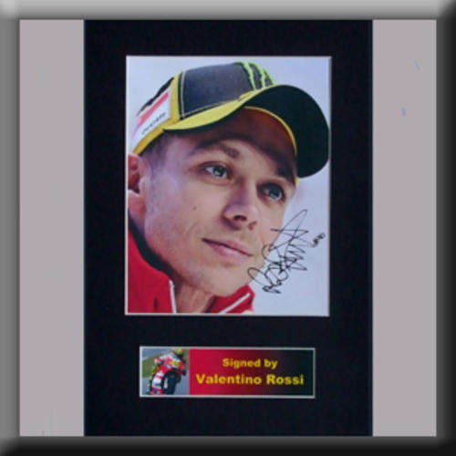 Valentino Rossi - Ducati Pre printed signed picture