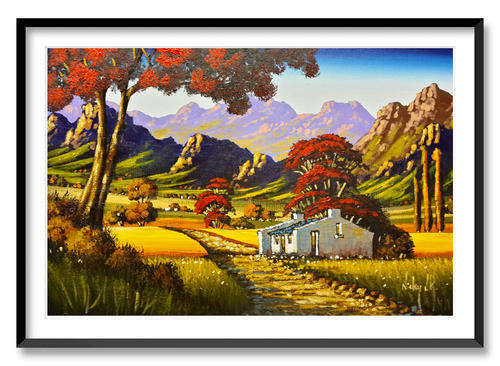 SPRING - AN ORIGINAL NICKY VAN RENSBURG PAINTING 450 x 300 MM (Value R 4500)