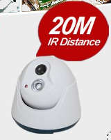 Hi Resolution 700TVL 20Meter Night Vision Dome CCTV Camera