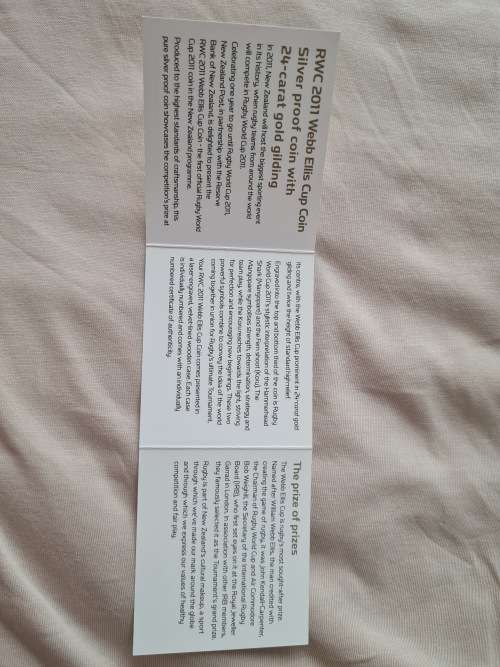 Web Ellis Cup Coin 2011