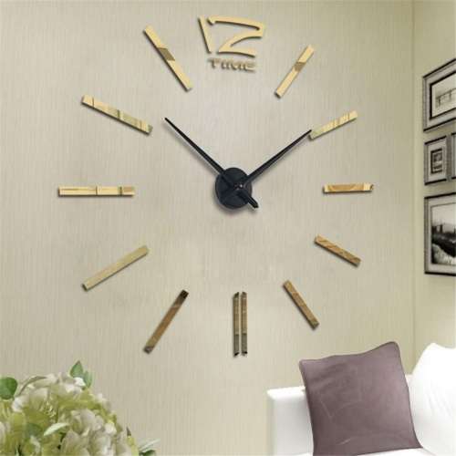 MODERN 3D MINI DIY MIRROR WALL CLOCK