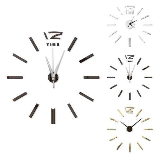 MODERN 3D MINI DIY MIRROR WALL CLOCK