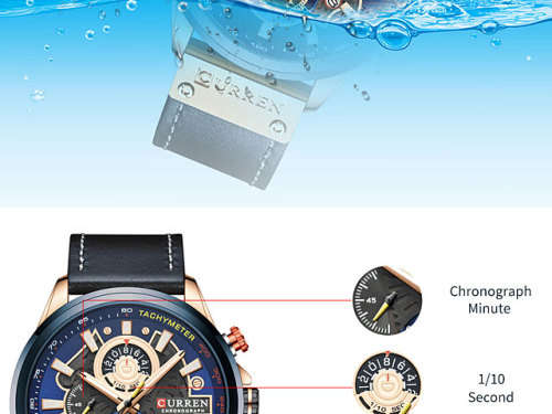 CURREN CARREN 8380 WATERPROOF MULTI-FUNCTIONAL MEN`S BUSINESS WATCH