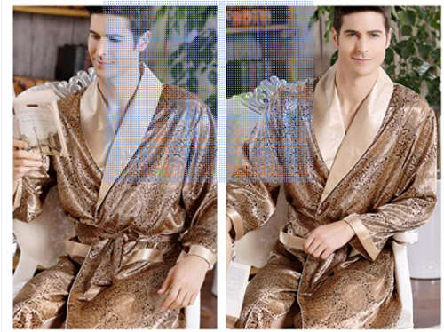 Luxury Mens Silk Nightgown
