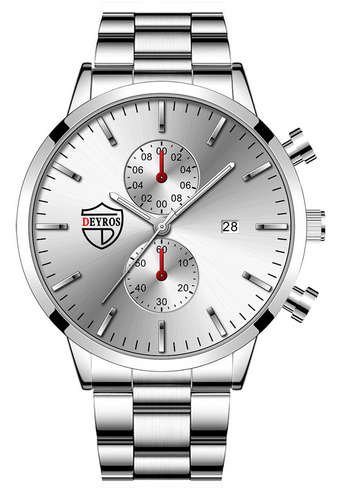 DEYROS Men`s Silver Steel Watch