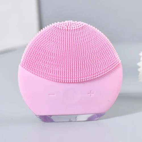 Face Cleansing Brush Ultrasonic Vibration Facial Massager Silicone Brush Cleaner