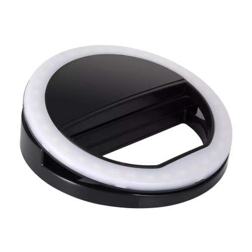 Selfie Ring Light With Cell Phone Holder Camera Smartphone Dimmable Flash lens