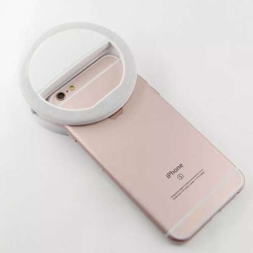 Selfie Ring Light With Cell Phone Holder Camera Smartphone Dimmable Flash lens