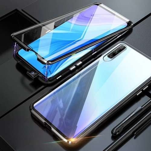 360° Magnetic Metal Case Front+Back Glass Cover Huawei Y6P/Y6 2018/Y6 2019/Y7P/Y7 2019/Y9S/Y9 Prime