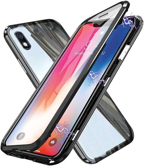 360°Magnetic Metal Case Front+Back Glass SamsungA10/A10s/A11/A20/A21s/A30/A30s/A31/A50/A51/A70/A71