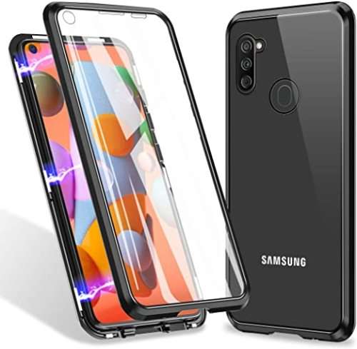 360°Magnetic Metal Case Front+Back Glass SamsungA10/A10s/A11/A20/A21s/A30/A30s/A31/A50/A51/A70/A71