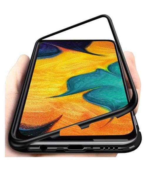 360°Magnetic Metal Case Front+Back Glass SamsungA10/A10s/A11/A20/A21s/A30/A30s/A31/A50/A51/A70/A71
