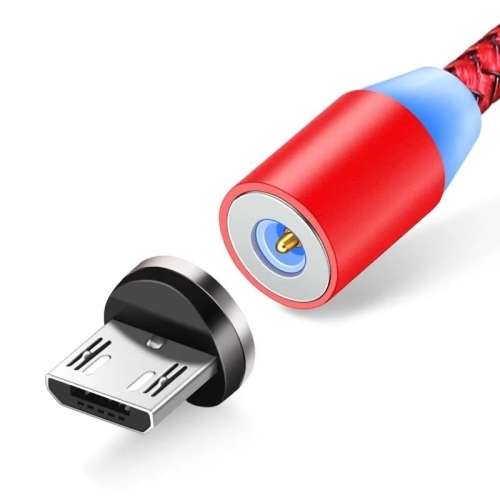 Magnetic USB Cable Fast Charging USB Type-C, Micro USB and iPhone 3 in 1 Cable