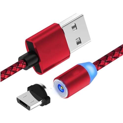 Magnetic USB Cable Fast Charging USB Type-C, Micro USB and iPhone 3 in 1 Cable