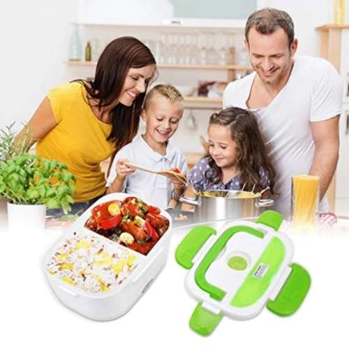 Portable Electric Heater Lunch Box Car Plug Food Bento Storage Container Warmer