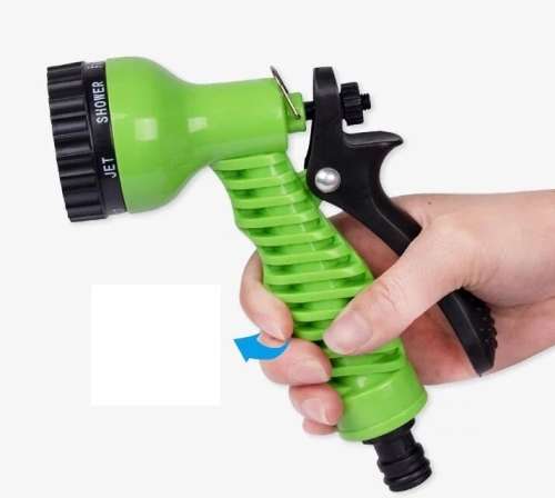 25/50/75/100FT Expandable Flexible Garden Water Hose Spray Gun Nozzle Washing Car Flower Watering