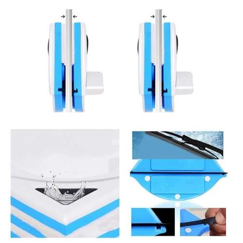 Magnetic Window Wiper Glass Cleaner Tool Double Side Brush Window Washing Household Cleaning Tool