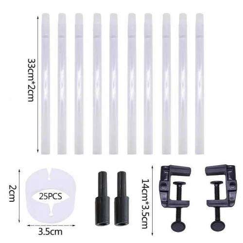 DIY Balloon Arch Kit Plastic Column Stand with Frame Base Pole and Ballons Clips for Party Decor