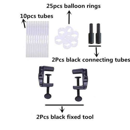 DIY Balloon Arch Kit Plastic Column Stand with Frame Base Pole and Ballons Clips for Party Decor