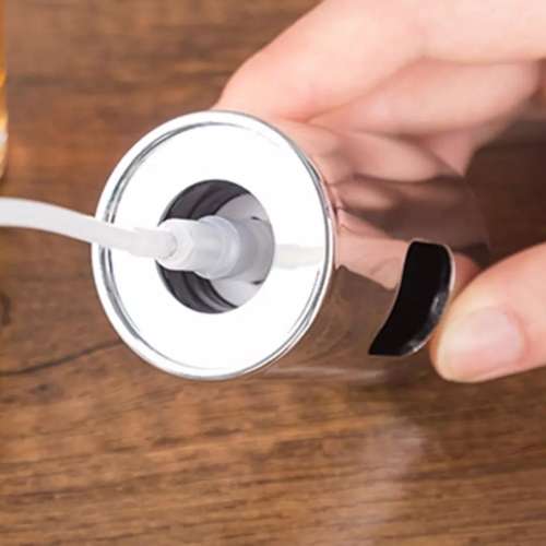 Portable Durable Kitchen Tool Push-type Oil and Sauce Bottle Barbecue Spray Bottle Glass