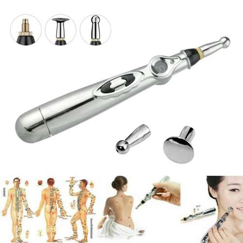 Electric Pulse Acupuncture Meridian Pen Massager Relief Pain Laser Massage Therapy
