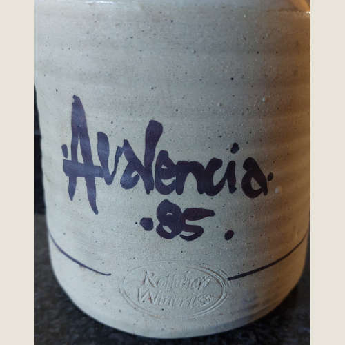 Vintage Avalencia Wine Pottery Bottle