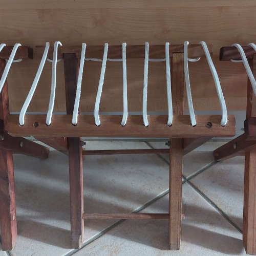 Vintage Riempie Stools