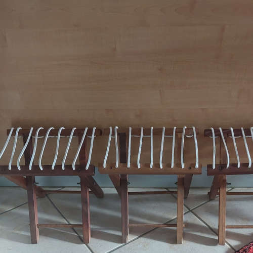 Vintage Riempie Stools