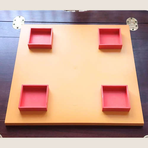 Vintage Alessi Euclid Muted Yellow Serving Tray