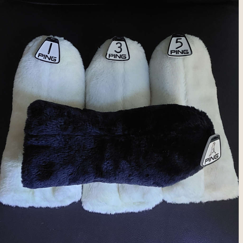 Vintage Plush Karsten Ping Head Covers with Tags with Extras