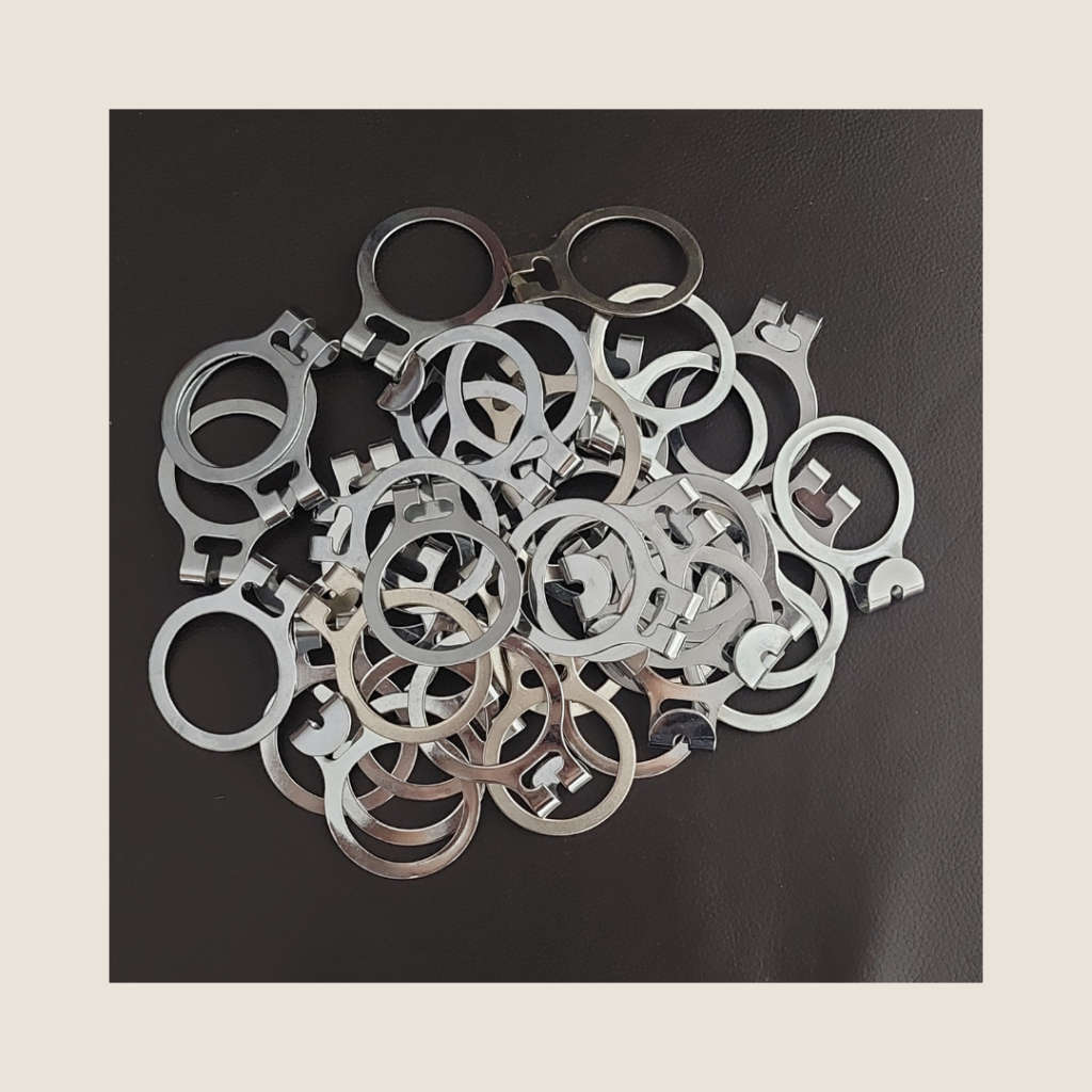 Dark Wood Anti Theft Curved Hangers