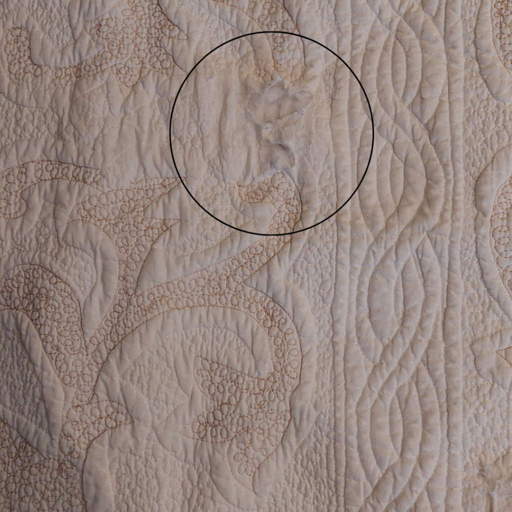 Creamy White Quilted Bedcover Queen Bed