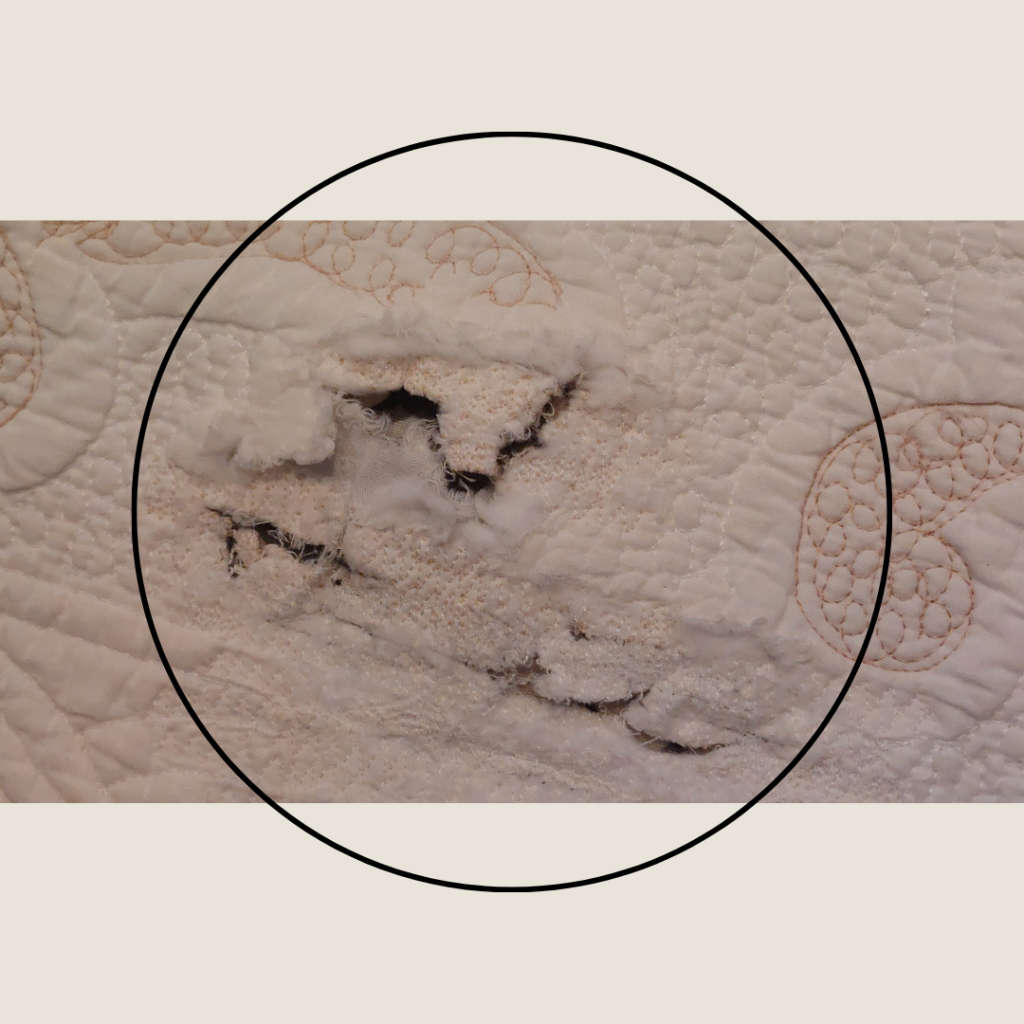 Creamy White Quilted Bedcover Queen Bed