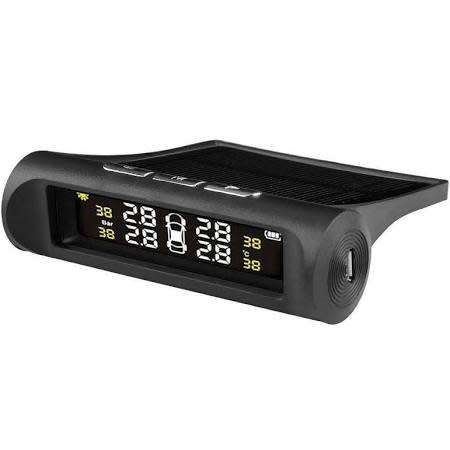 Solar Wireless Tyre / Tire Pressure Monitor System with 4 wheel Sensors