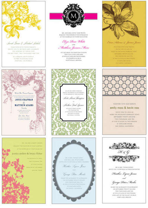 Invitation designs