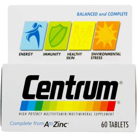 Centrum High-potency Multivitamin Supplement 60 Tablets