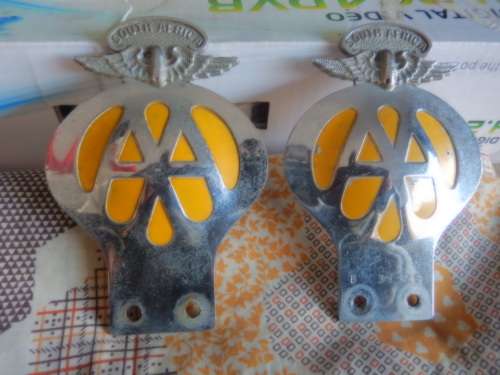 Vintage AA Badges South Africa Suid Africa