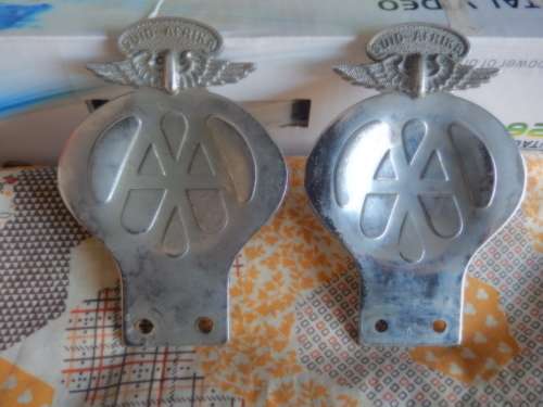Vintage AA Badges South Africa Suid Africa