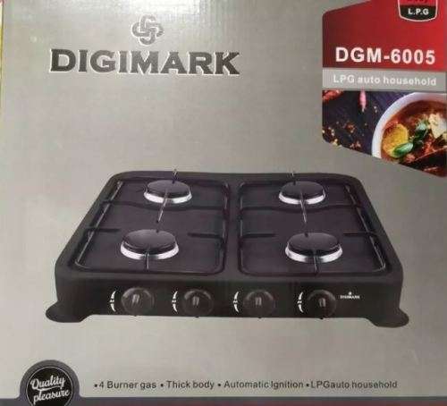 4 Plate Gas  Burner -Stove " DIGMARK"